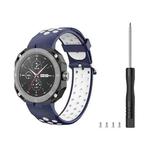 For Huawei Watch GT Cyber Two-Color Breathable Watch Band(Blue+White)