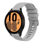 For Samsung Galaxy Watch 46mm 22mm Wavy Dot Pattern Solid Color Silicone Watch Band(Grey)