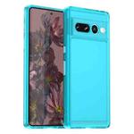For Google Pixel 7 Pro Candy Series TPU Phone Case(Transparent Blue)