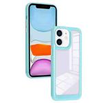For iPhone 11 Solid Solor TPU Space Acrylic Phone Case(Blue)