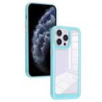 For iPhone 11 Pro Max Solid Solor TPU Space Acrylic Phone Case(Blue)