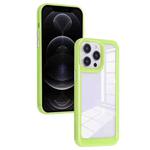 For iPhone 12 Pro Solid Solor TPU Space Acrylic Phone Case(Green)