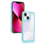 For iPhone 13 Solid Solor TPU Space Acrylic Phone Case(Blue)