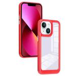 For iPhone 13 Solid Solor TPU Space Acrylic Phone Case(Red)