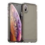 For iPhone XS Max Candy Series TPU Phone Case(Transparent Grey)