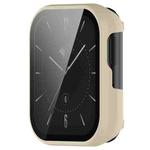 For OPPO Watch SE PC+ Toughened Film Integrated Protective Case(Ivory)