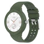 For Huawei Watch GT Cyber Silicone Breathable Integrated Watch Band(Dark Green)
