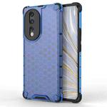 For Honor 80 Honeycomb Phone Case(Blue)