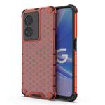 For OPPO A97 5G Honeycomb Phone Case(Red)