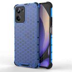 For Realme 10 Pro 5G Honeycomb Phone Case(Blue)