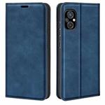 For Xiaomi Poco M5 4G Retro-skin Magnetic Suction Leather Phone Case(Dark Blue)