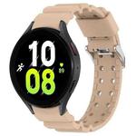 For Samsung Galaxy Watch5 44mm Armor Pure Color Silicone Watch Band(Pink)