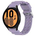 For Samsung Galaxy Watch4 40mm Armor Pure Color Silicone Watch Band(Purple)