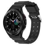 For Samsung  Galaxy Watch4 Classic 42mm Armor Pure Color Silicone Watch Band(Black)