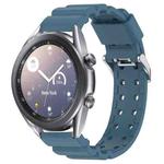 For Samsung Galaxy Watch3 41mm Armor Pure Color Silicone Watch Band(Blue)