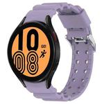 For Samsung Galaxy Watch4 40mm Armor Silicone Watch Band + Protective Case(Purple)