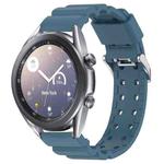 For Samsung Galaxy Watch3 41mm Armor Silicone Watch Band + Protective Case(Blue)