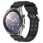 For Samsung Galaxy Watch3 41mm Armor Silicone Watch Band + Protective Case(Black)