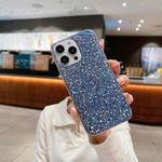 For iPhone 13 Pro Max Glitter Sequins Epoxy TPU Phone Case(Blue)