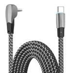 ENKAY Hat-Prince 65W USB-C / Type-C to Type-C 6A Fast Charging Data Weave Cable, Length:1m