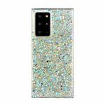 For Samsung Galaxy Note20 Ultra Glitter Sequins Epoxy TPU Phone Case(Gold)