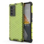 For Honor Play 40 Plus Honeycomb Shockproof Phone Case(Green)