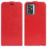 For ZTE Blade A72 5G R64 Texture Vertical Flip Leather Phone Case(Red)