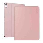 For iPad 10th Gen 10.9 2022 ENKAY PC Back Cover Smart Leather Tablet Case with Pen Slot & Holder(Pink)