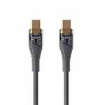 65W USB-C / Type-C to Type-C Transparent Fast Charging Data Cable, Length: 1m(Grey)