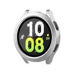 For Samsung Galaxy Watch4/5 40mm ENKAY Hat-Prince Waterproof Full Coverage PC Frame + 9H Tempered Glass Case(Bright Silver)