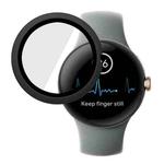 For Google Pixel Watch ENKAY Hat-Prince Full Coverage PC Frame + 9H Tempered Glass Case(Black)