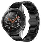 For Samsung Galaxy watch 46mm Armor Stainless Steel Metal Watch Band(Black)