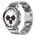 For Samsung Galaxy Watch4 / Watch4 Classic Armor Stainless Steel Metal Watch Band(Silver)