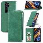 For Xiaomi Redmi Note 8 Pro Retro Skin Feel Magnetic Leather Phone Case(Green)