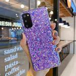 For Samsung Galaxy S23+ 5G Glitter Glitter Drop Glue TPU Phone Case(Purple)