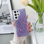 For Samsung Galaxy S23 Ultra 5G Glitter Glitter Drop Glue TPU Phone Case(Red)