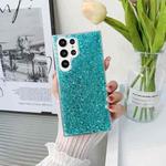 For Samsung Galaxy S23 Ultra 5G Glitter Glitter Drop Glue TPU Phone Case(Silver)