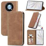 For Huawei Nova Y90 Retro Skin Feel Magnetic Leather Phone Case(Brown)