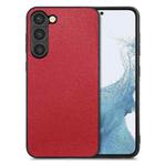For Samsung Galaxy S23 5G Flow Color Back Cover Leather Phone Case(Red)