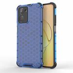For Realme 10 Pro 5G Honeycomb Shockproof Phone Case(Blue)