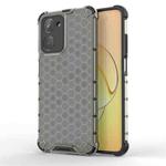 For Realme 10 Pro+ 5G Honeycomb Shockproof Phone Case(Black)