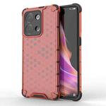 For OPPO Reno9 Pro Honeycomb Shockproof Phone Case(Red)