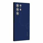 For Samsung Galaxy S23 Ultra 5G ENKAY Hat-Prince Liquid Silicone Soft Shockproof Phone Case(Dark Blue)