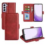 For Samsung Galaxy S23 5G Dual-side Magnetic Buckle Leather Phone Case(Red)