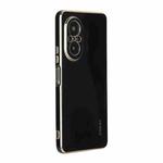 For Huawei Nova 9 SE 4G / 5G ENKAY Hat-Prince Precise Hole Electroplated TPU Shockproof Phone Case(Black)