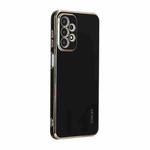 For Samsung Galaxy A23 4G / 5G ENKAY Hat-Prince Precise Hole Electroplated TPU Shockproof Phone Case(Black)