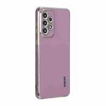For Samsung Galaxy A73 5G ENKAY Hat-Prince Precise Hole Electroplated TPU Shockproof Phone Case(Purple)