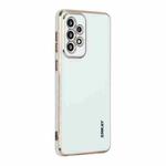 For Samsung Galaxy A73 5G ENKAY Hat-Prince Precise Hole Electroplated TPU Shockproof Phone Case(White)