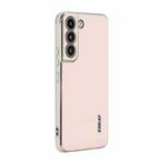 For Samsung Galaxy S22 5G ENKAY Hat-Prince Precise Hole Electroplated TPU Shockproof Phone Case(Pink)
