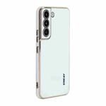 For Samsung Galaxy S22+ 5G ENKAY Hat-Prince Precise Hole Electroplated TPU Shockproof Phone Case(White)